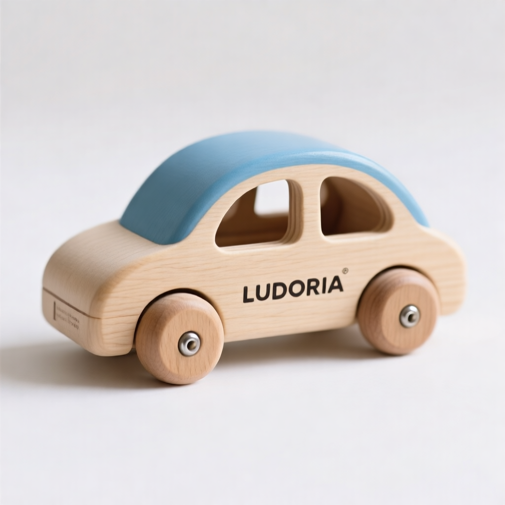 Wooden mini car Ludoria